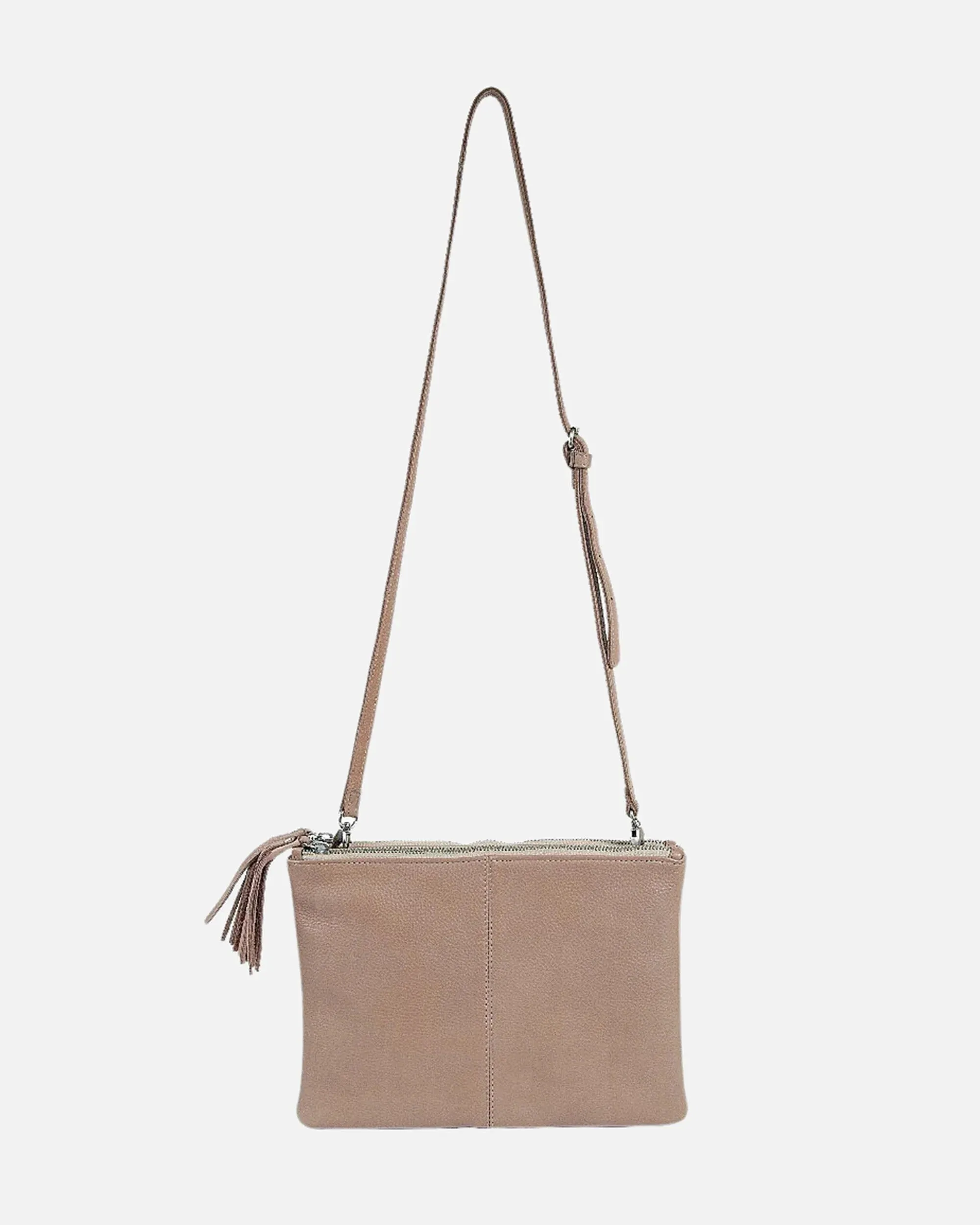 Alles | Leather Crossbody Bag Double Zipper