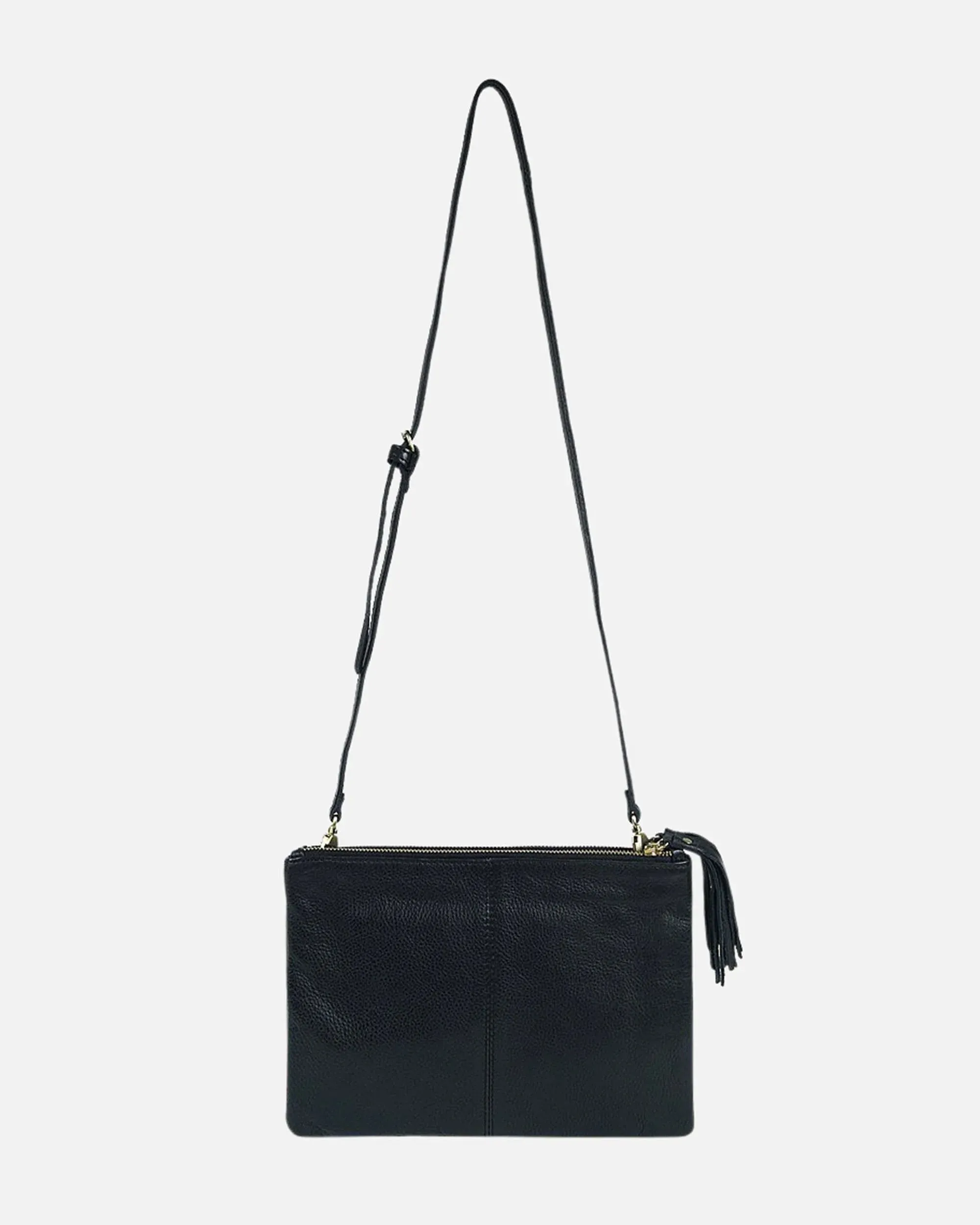 Alles | Leather Crossbody Bag Double Zipper