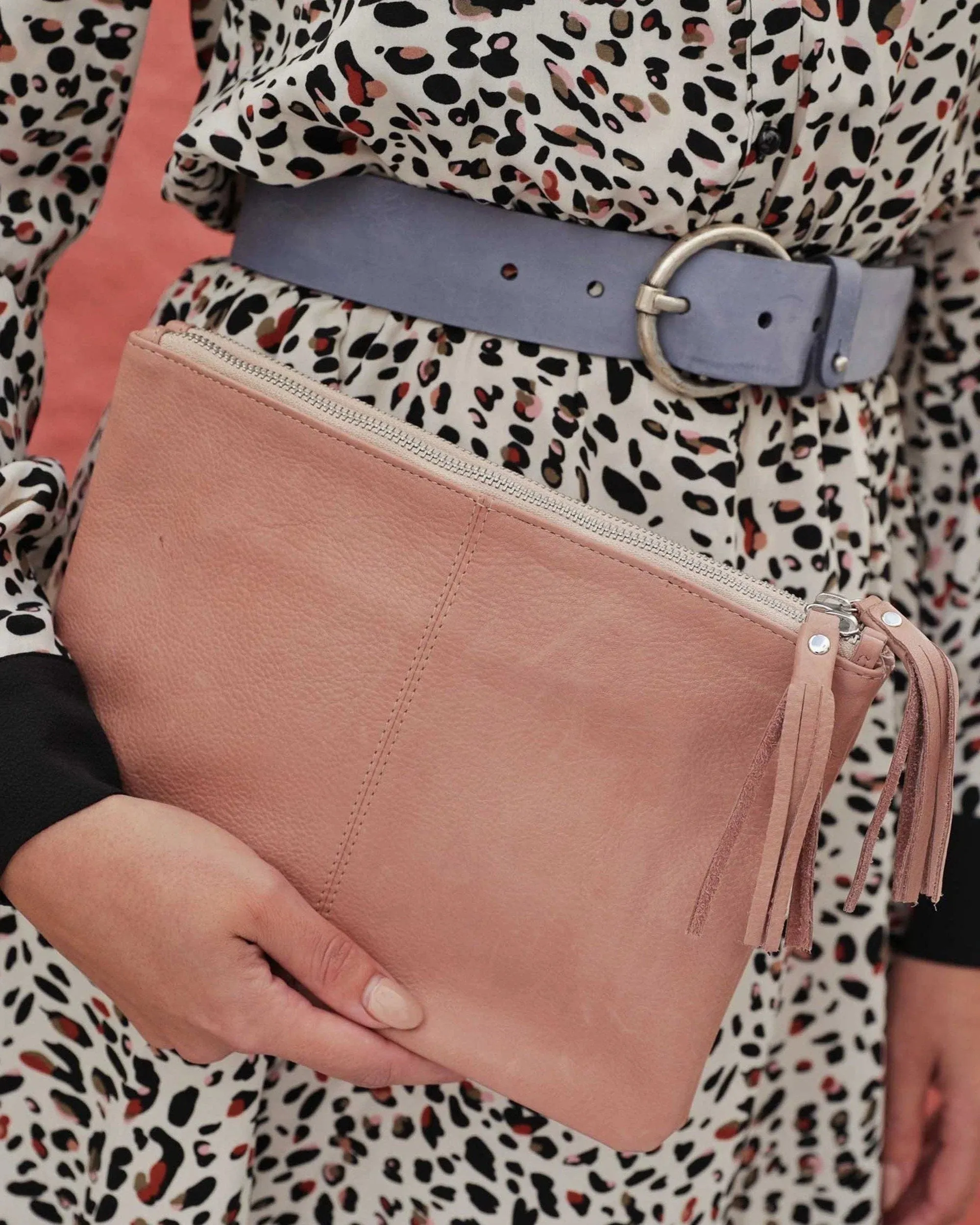 Alles | Leather Crossbody Bag Double Zipper