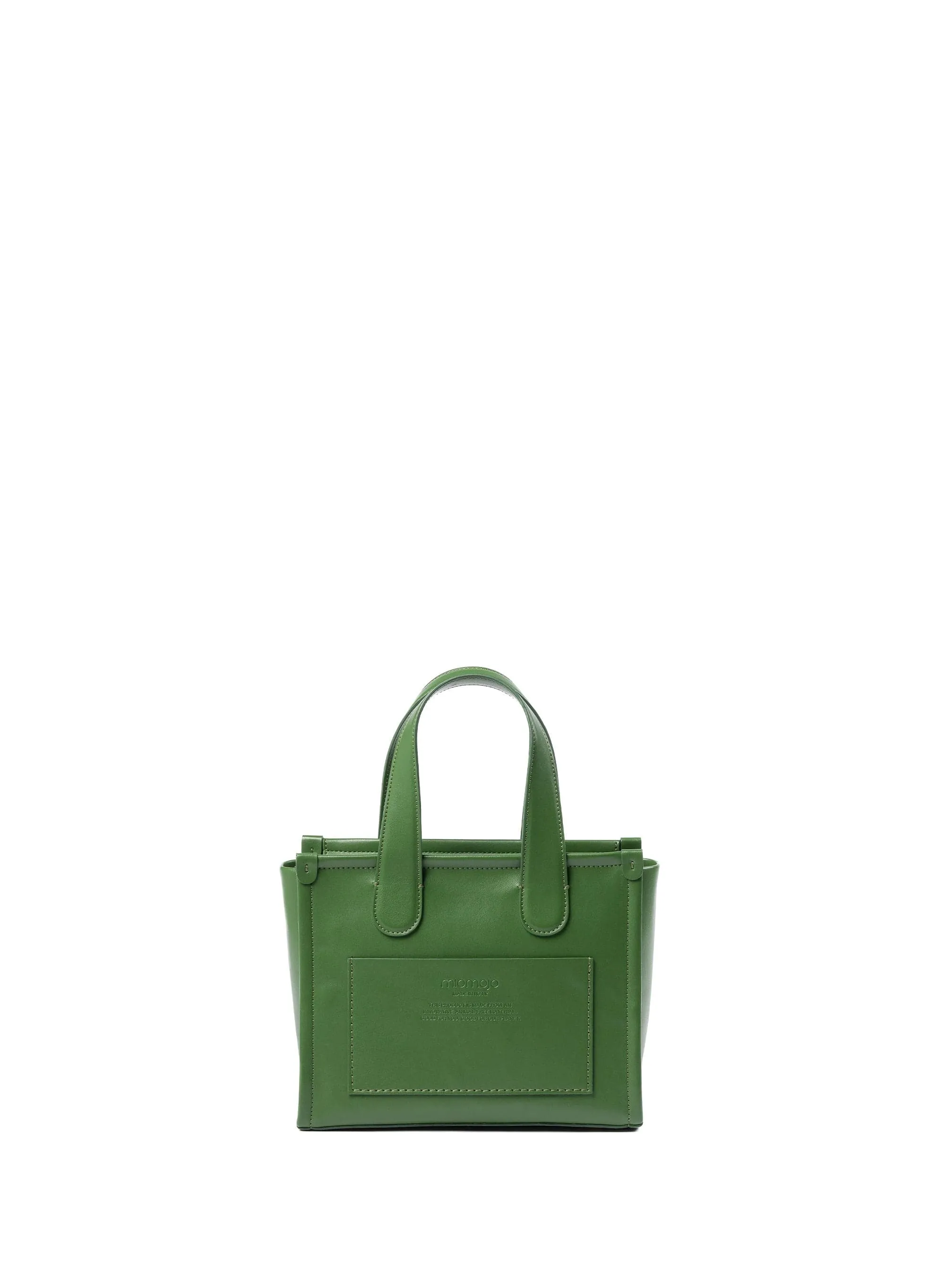 Alma M Apple Leather Vegan Tote Bag | Green