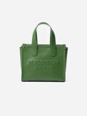 Alma M Apple Leather Vegan Tote Bag | Green