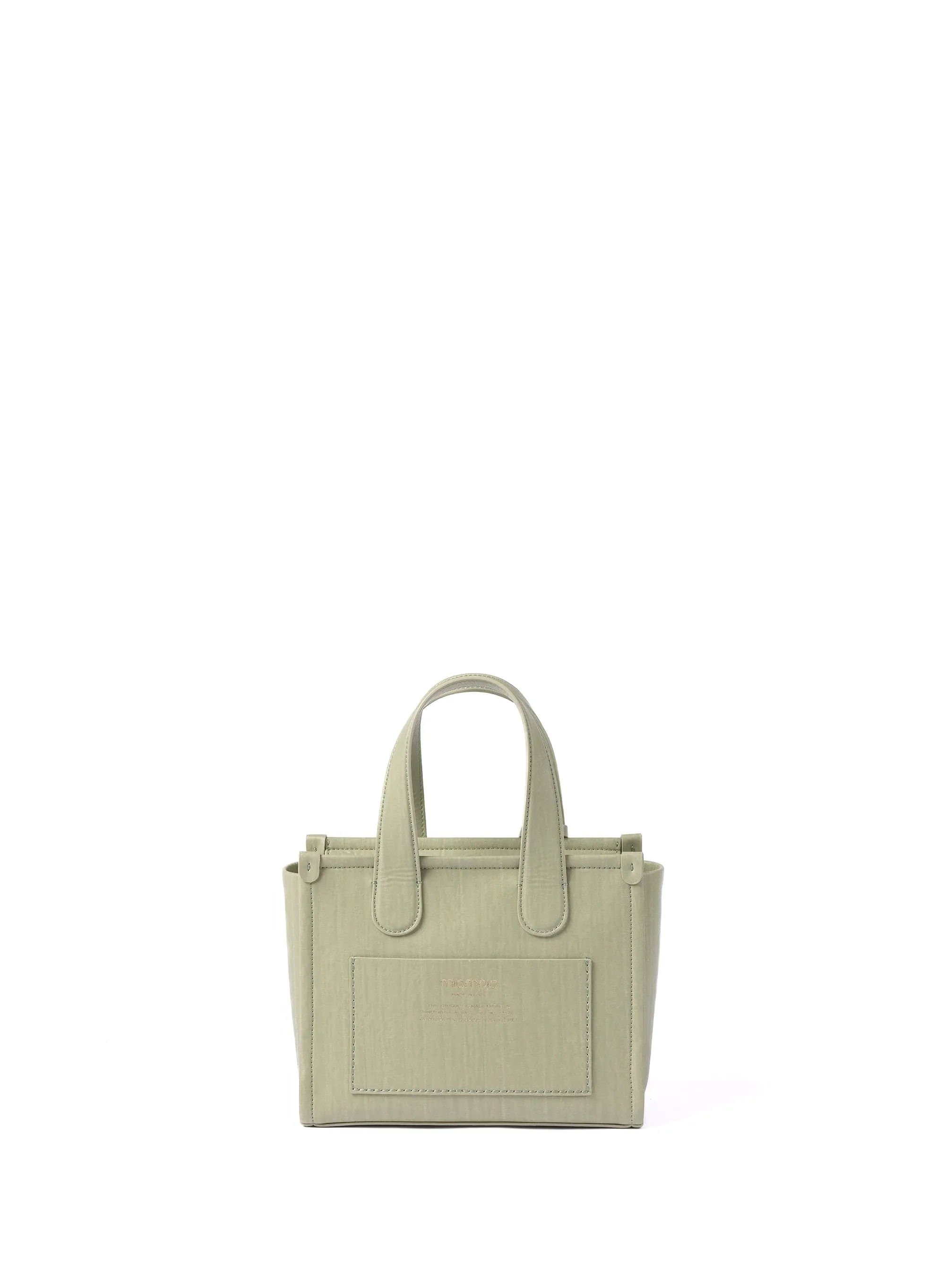 Alma M Bamboo Leather Vegan Tote Bag | Light Green