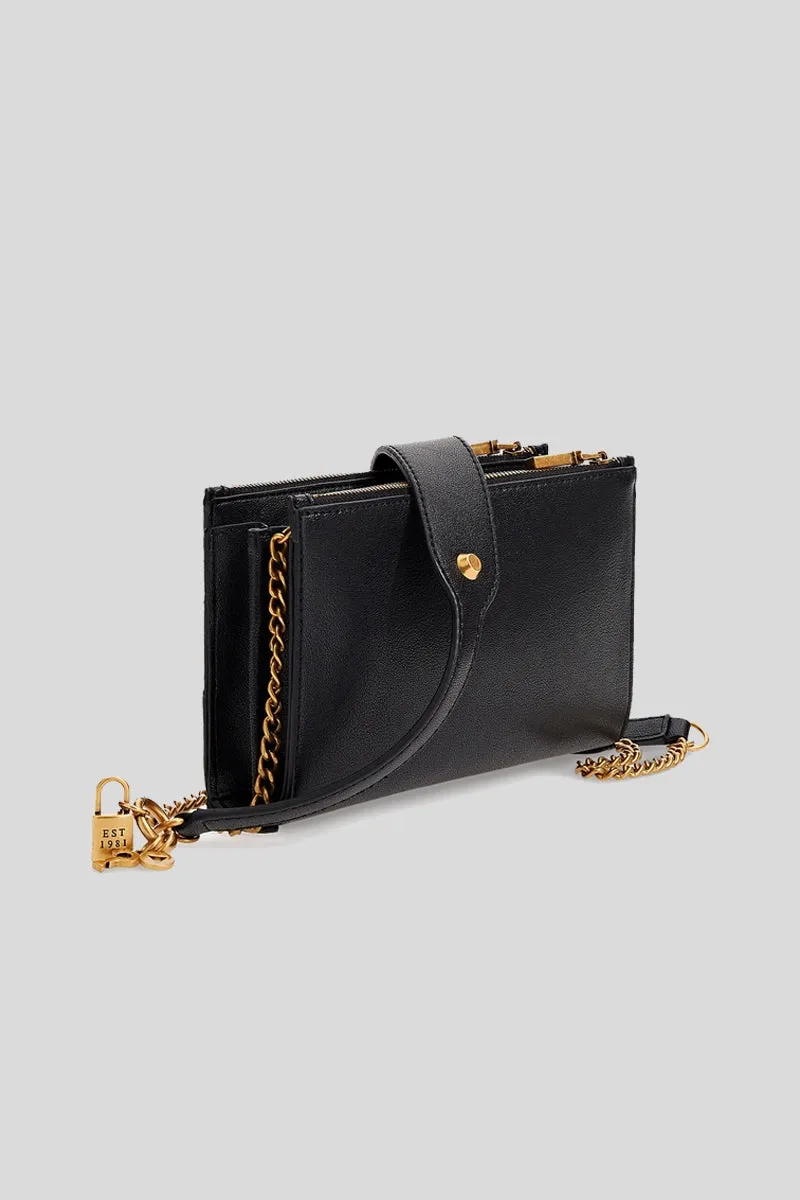 Amantea Top Zip Crossbody - Zebra