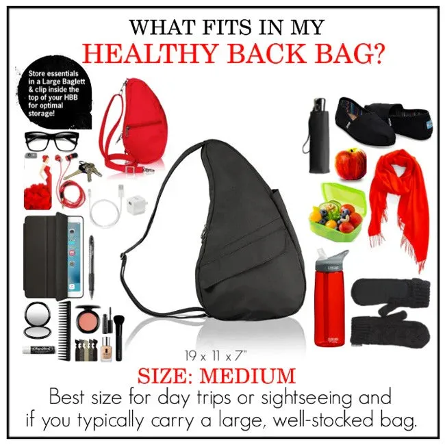 Ameribag 19" Microfiber Healthy Back Bag Tote® (Medium) - Black