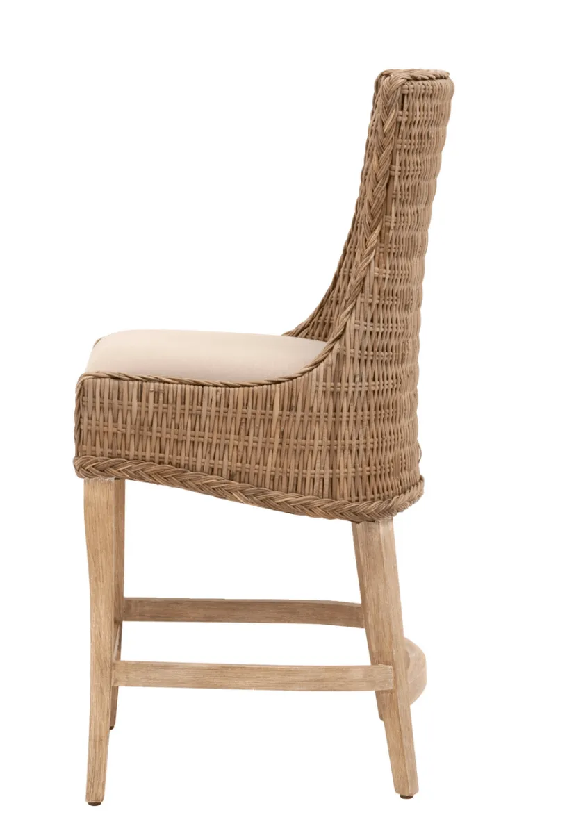 Anaheim Wicker Counter Stool- s/2