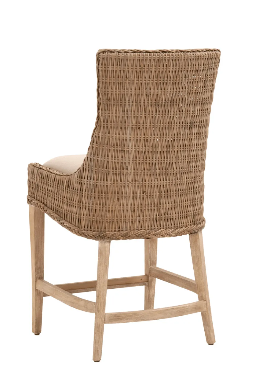 Anaheim Wicker Counter Stool- s/2