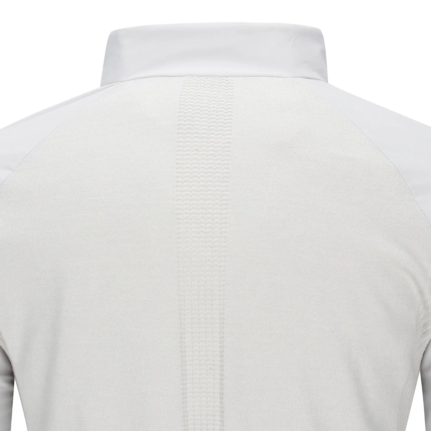 ANEW Golf Men's Preformance Wind Block Hybrid Pullover - Light Grey