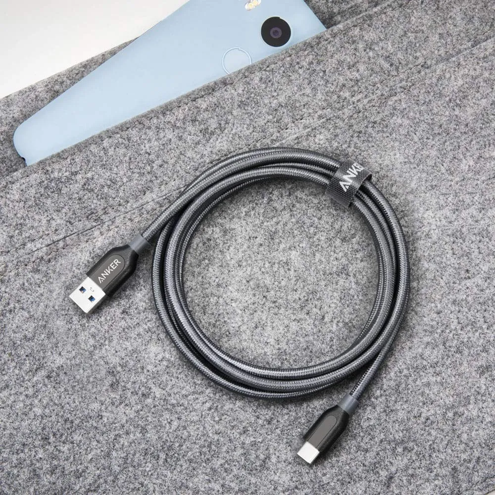 Anker Powerline  0.9m USB C Kabel auf USB 3.0 A, Beständig für USB Typ-C Geräte