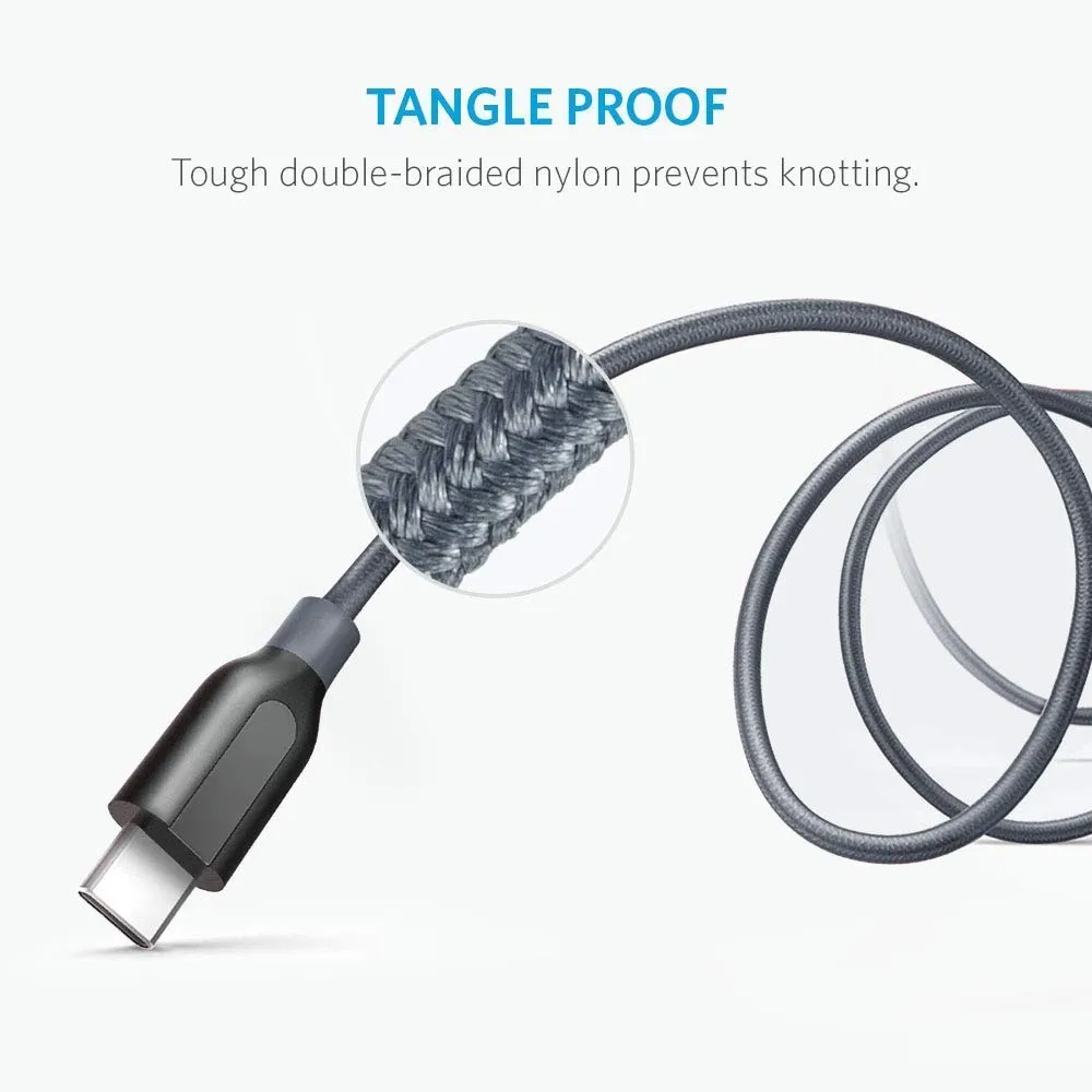 Anker Powerline  0.9m USB C Kabel auf USB 3.0 A, Beständig für USB Typ-C Geräte