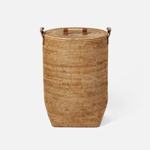 Antalya Natural Rattan Hamper - Two Sizes