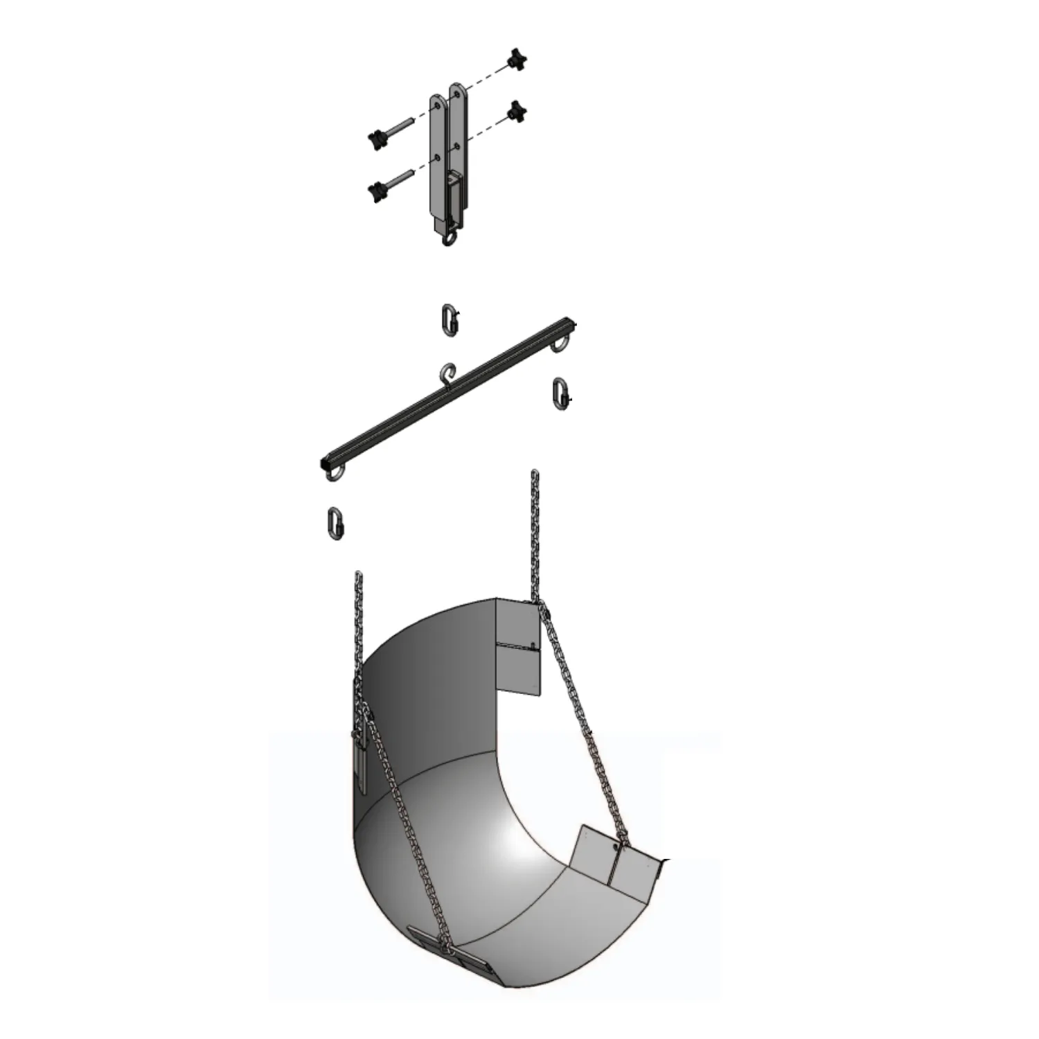 Aqua Creek Sling Seat Assembly - Revolution Lifts
