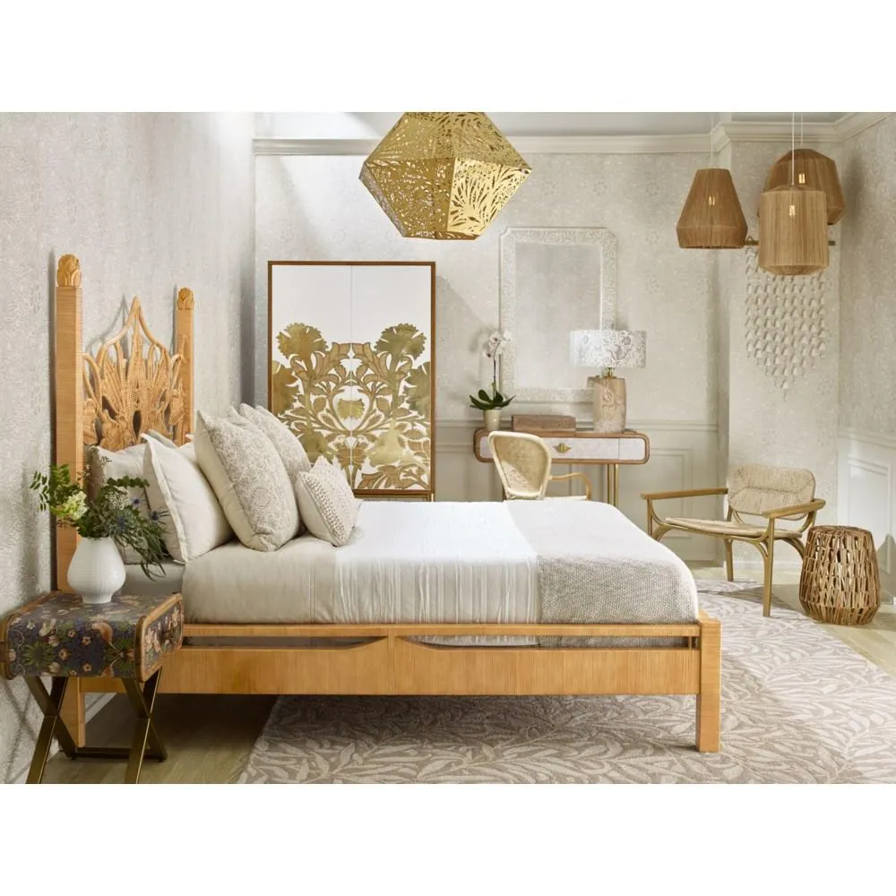 Artichoke Queen Bed - Natural
