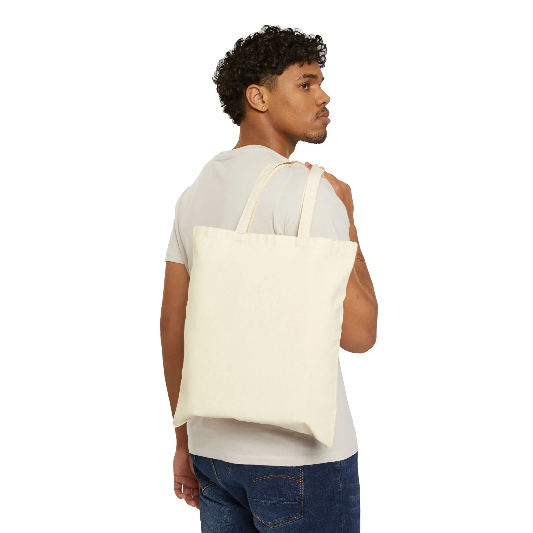 As If ...still not buying it. Cotton Canvas Tote Bag.