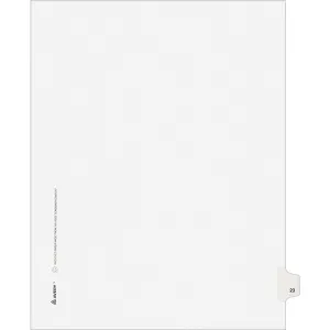 Avery® Individual Legal Dividers Allstate(R) Style, Letter Size, Side Tab #23 (82221)