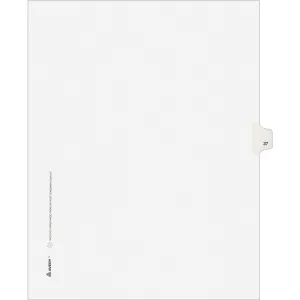 Avery® Individual Legal Dividers Allstate(R) Style, Letter Size, Side Tab #37 (82235)