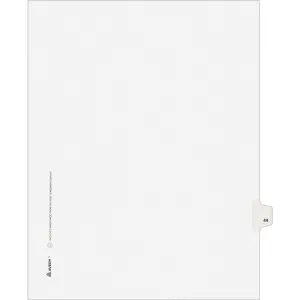 Avery® Individual Legal Dividers Allstate(R) Style, Letter Size, Side Tab #44 (82242)