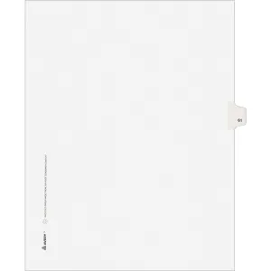 Avery® Individual Legal Dividers Allstate(R) Style, Letter Size, Side Tab #61 (82259)
