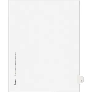Avery® Individual Legal Dividers Allstate(R) Style, Letter Size, Side Tab #98 (82296)