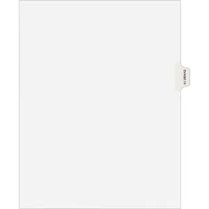 Avery® Individual Legal Dividers Allstate(R) Style, Letter Size, Side Tab EXHIBIT 14 (82146)