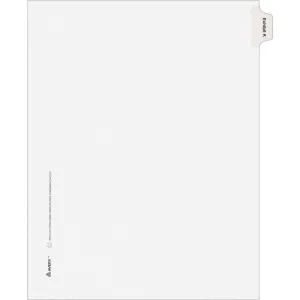 Avery® Individual Legal Dividers Allstate(R) Style, Letter Size, Side Tab EXHIBIT K (82117)