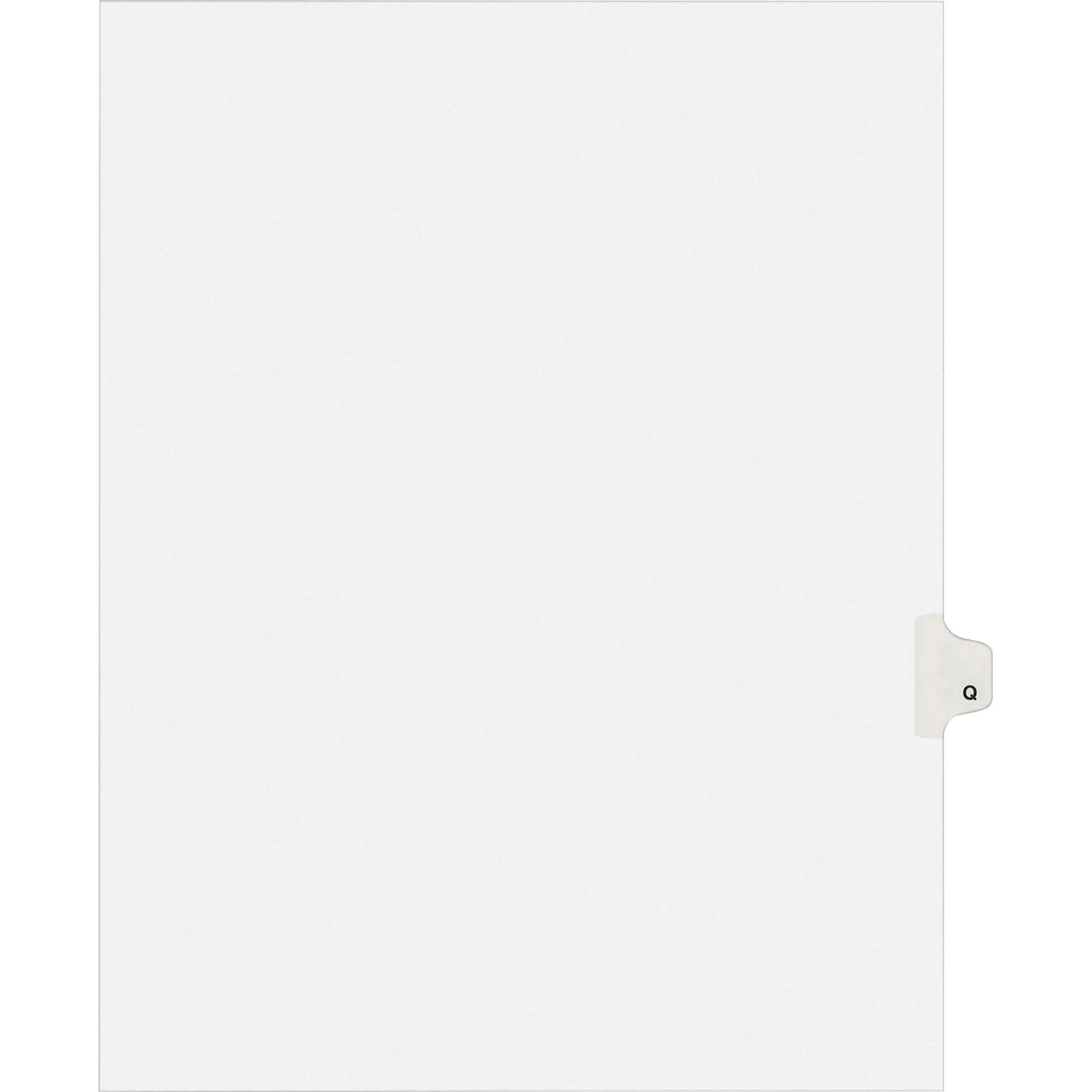 Avery® Individual Legal Dividers Allstate(R) Style, Letter Size, Side Tab Q (82179)