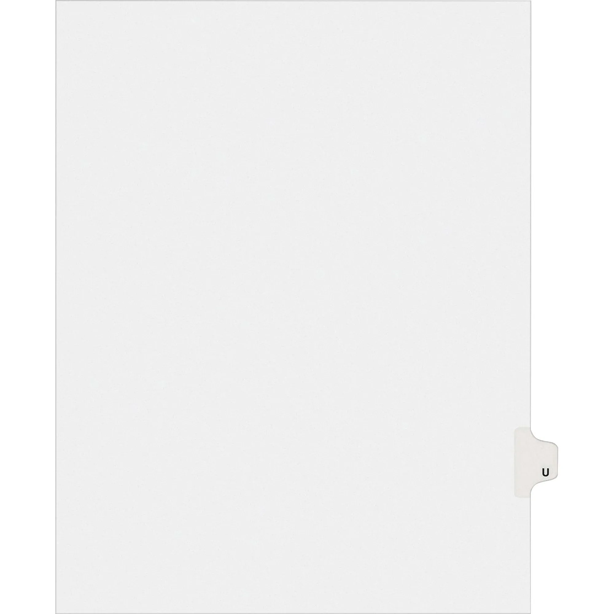 Avery® Individual Legal Dividers Allstate(R) Style, Letter Size, Side Tab U (82183)