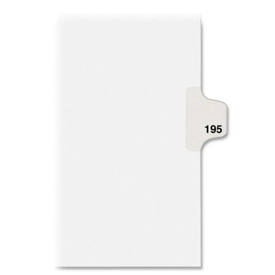 Avery® Individual Legal Dividers Avery® Style, Letter Size, Side Tab #195 (82411)