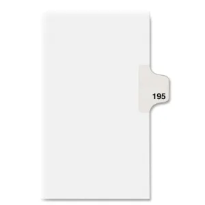 Avery® Individual Legal Dividers Avery® Style, Letter Size, Side Tab #195 (82411)