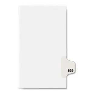 Avery® Individual Legal Dividers Avery® Style, Letter Size, Side Tab #199 (82415)