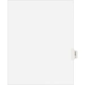Avery® Individual Legal Dividers Avery® Style, Letter Size, Side Tab EXHIBIT 17 (82337)