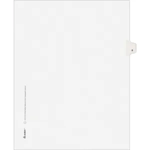 Avery® Individual Legal Exhibit Dividers - Avery Style - Unpunched