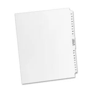 Avery® Premium Collated Legal Exhibit Dividers with Table of Contents Tab - Avery Style