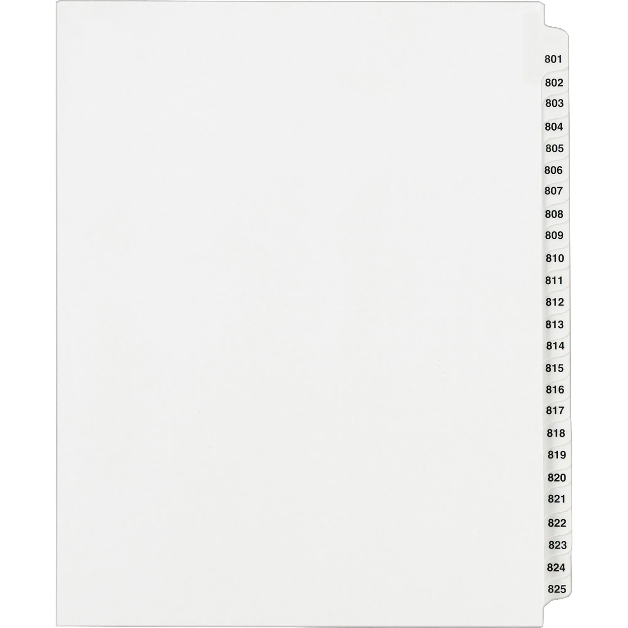 Avery® Standard Collated Legal Dividers Avery® Style, Letter Size, 801-825 Tab Set (82311)