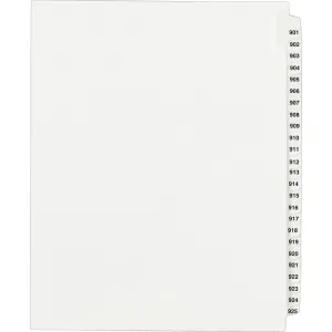 Avery® Standard Collated Legal Dividers Avery® Style, Letter Size, 901-925 Tab Set (82315)