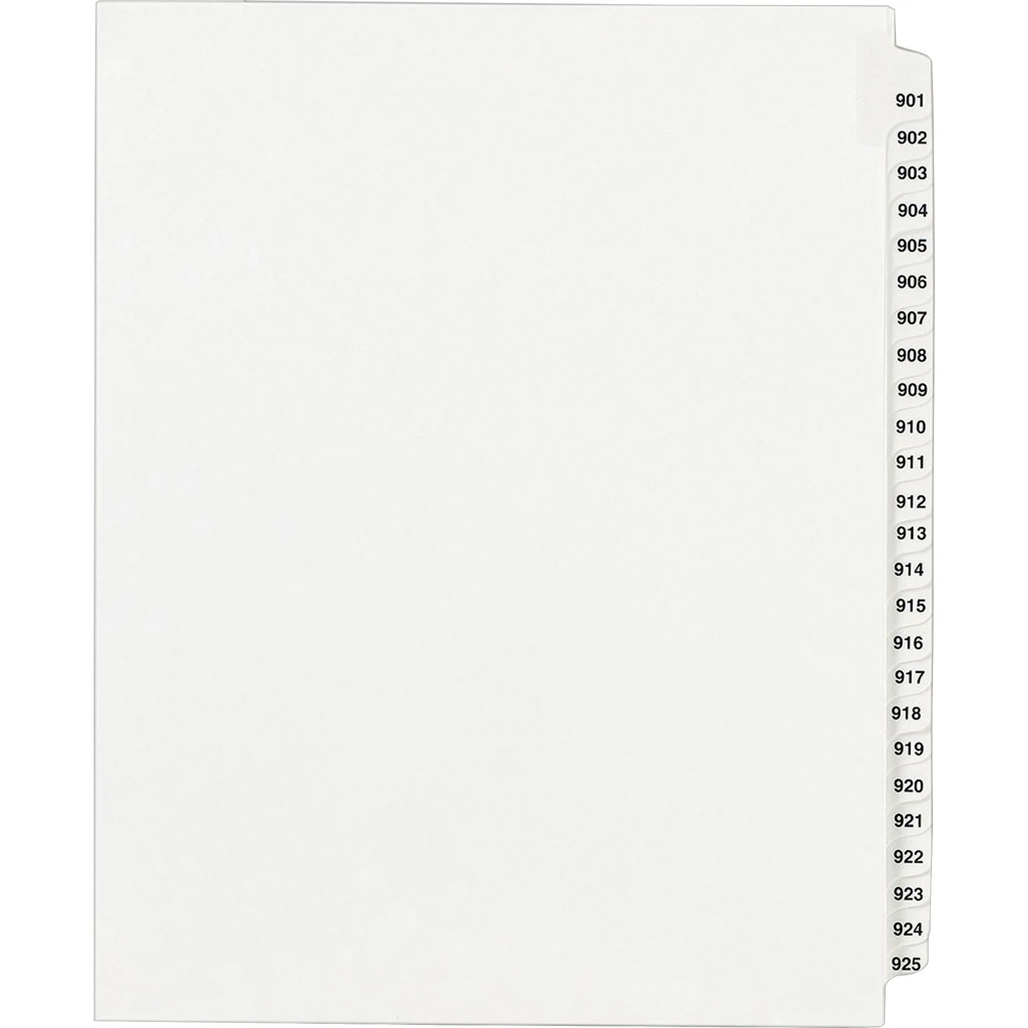 Avery® Standard Collated Legal Dividers Avery® Style, Letter Size, 901-925 Tab Set (82315)