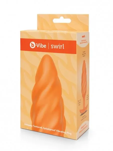 B-VIBE Zoe Ligon Collection Swirl Texture BUTT PLUG