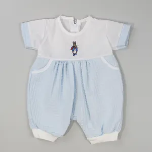 Baby Boys Romper with Rabbit embroidery