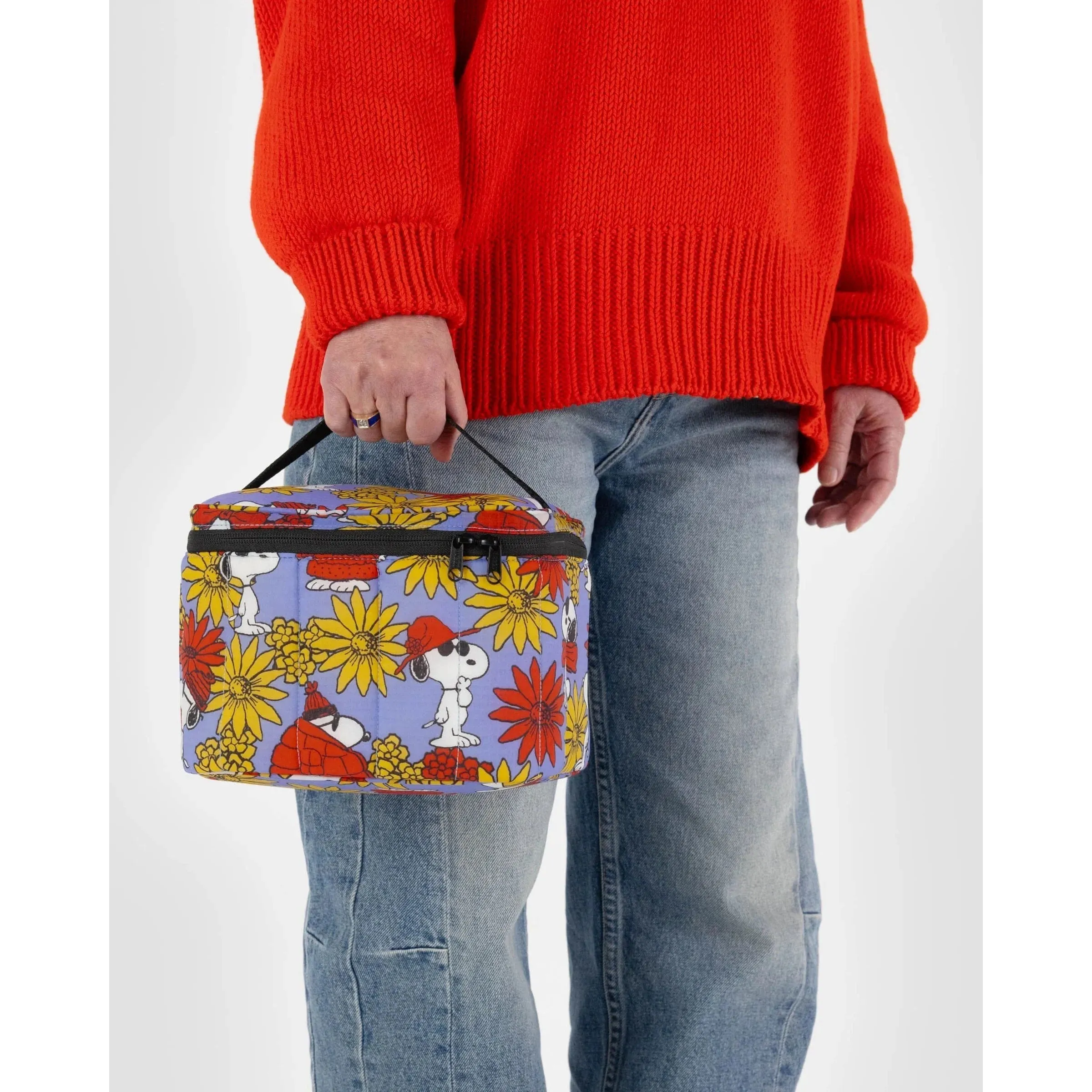 Baggu - Puffy Lunch Box - Peanuts Collab - Floral Snoopy
