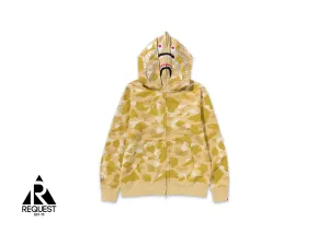 BAPE Color Camo Double Shark Full Zip Hoodie "Yellow" SS24