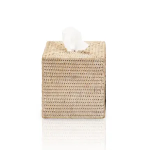 Basket Tissue Box - Free Standing - 6" Rattan/Rattan Light