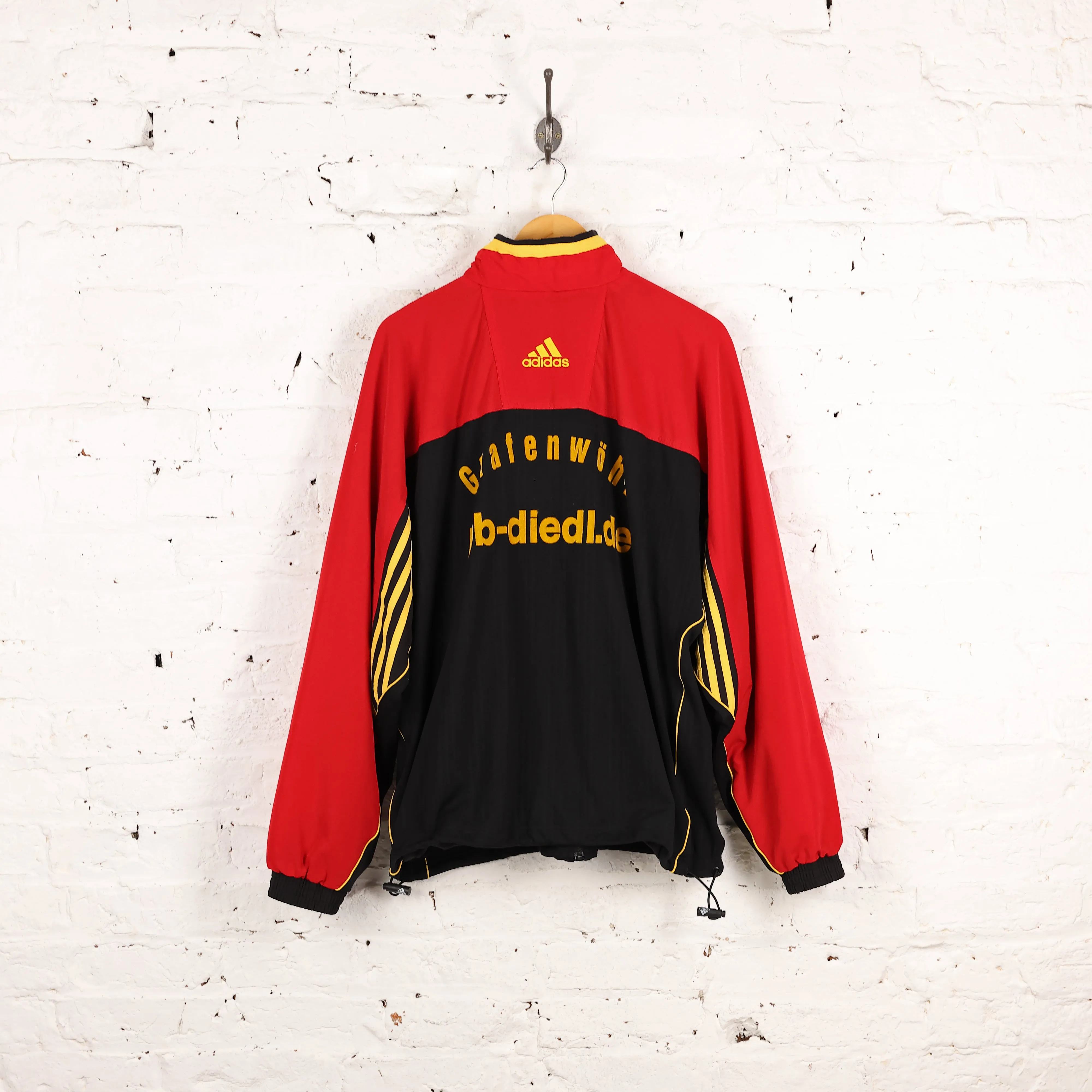 Bayer Leverkusen 90s Football Tracksuit Top Jacket - Black - L