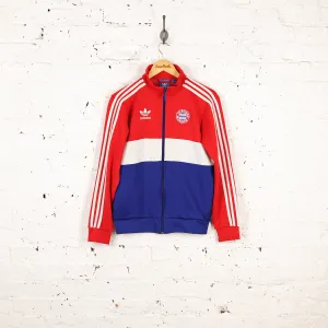 Bayern Munich Adidas Tracksuit Top Jacket - Red - XS