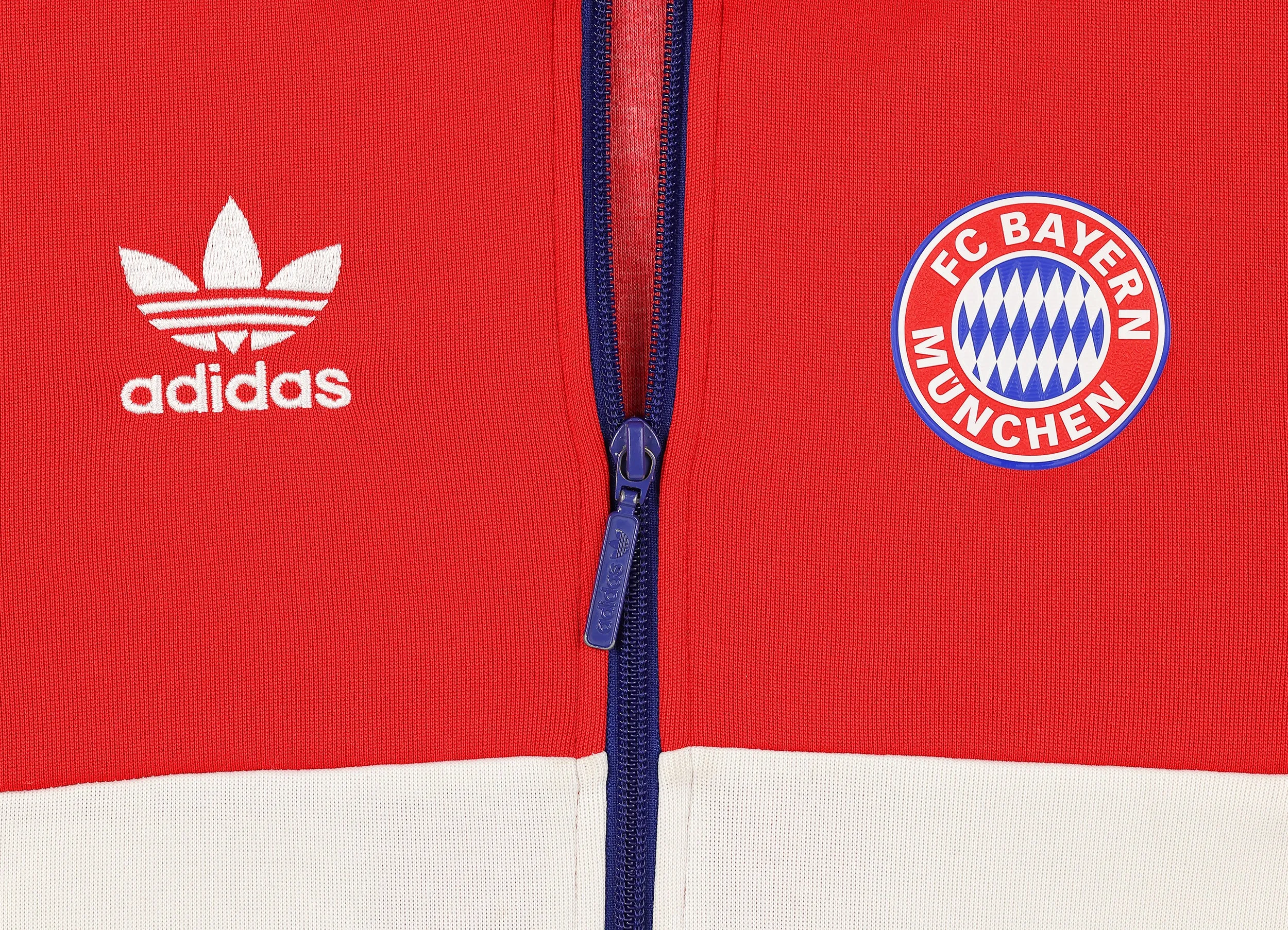 Bayern Munich Adidas Tracksuit Top Jacket - Red - XS