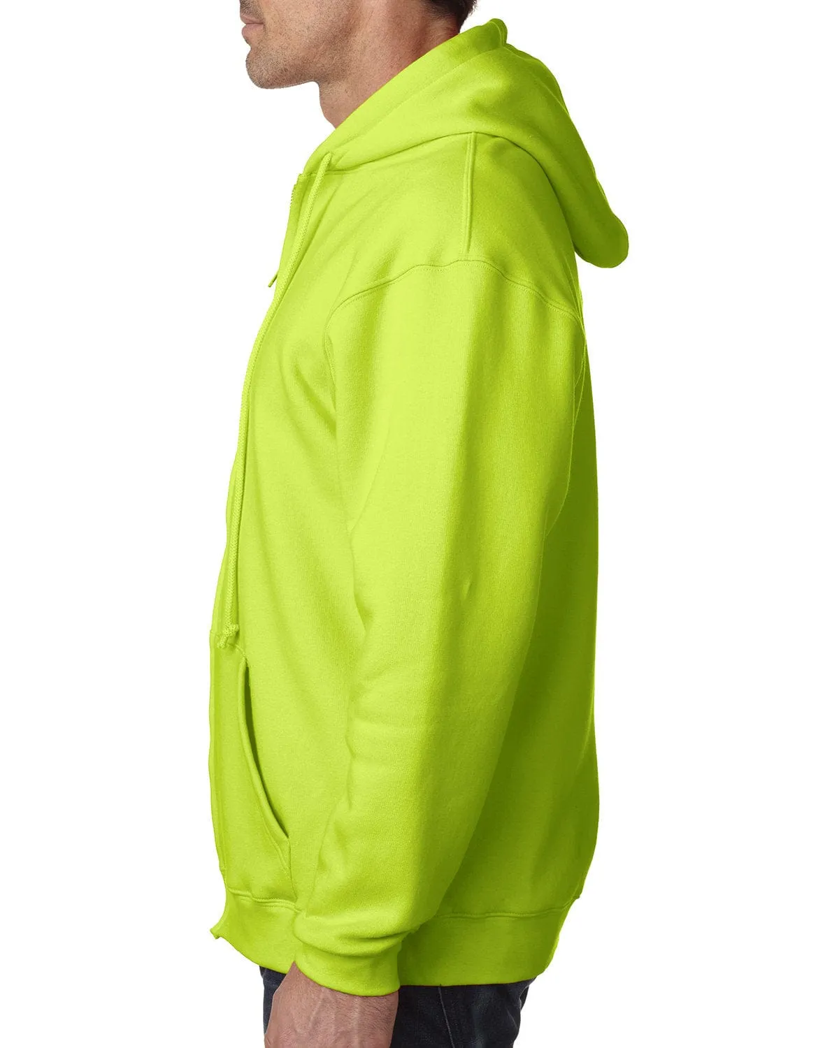 Bayside USA Made Hooded Full-Zip Fleece