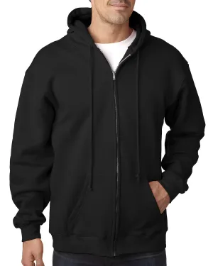 Bayside USA Made Hooded Full-Zip Fleece