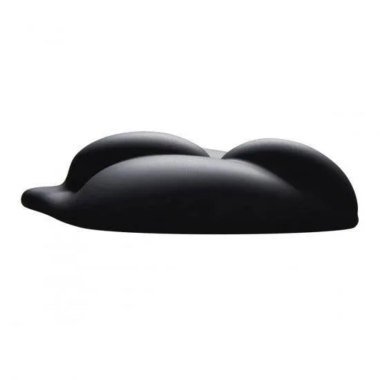 B.Cush Textured Universal Dildo Base for Harness Play - Black