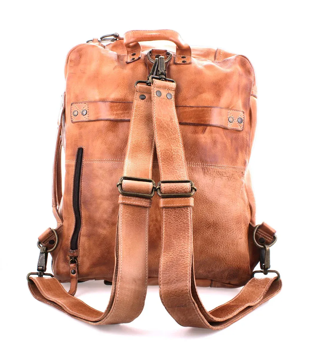 Bed Stu Socrates Tan DD Leather Backpack or Over the Shoulder Bag A694255-TADD-X