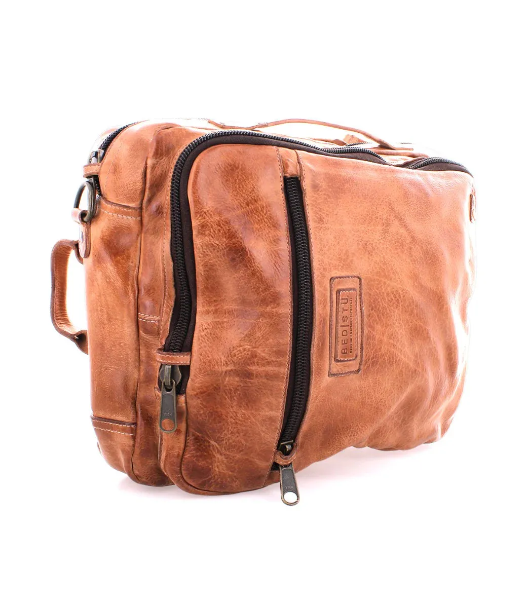 Bed Stu Socrates Tan DD Leather Backpack or Over the Shoulder Bag A694255-TADD-X