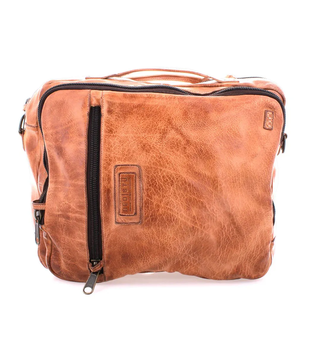 Bed Stu Socrates Tan DD Leather Backpack or Over the Shoulder Bag A694255-TADD-X