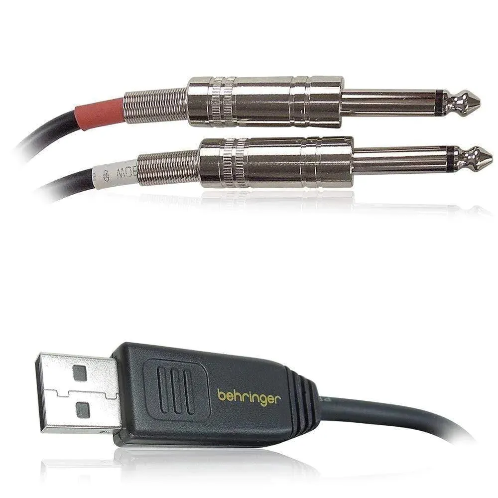 Behringer LINE2USB Stereo 1/4" Line In to USB Interface Cable